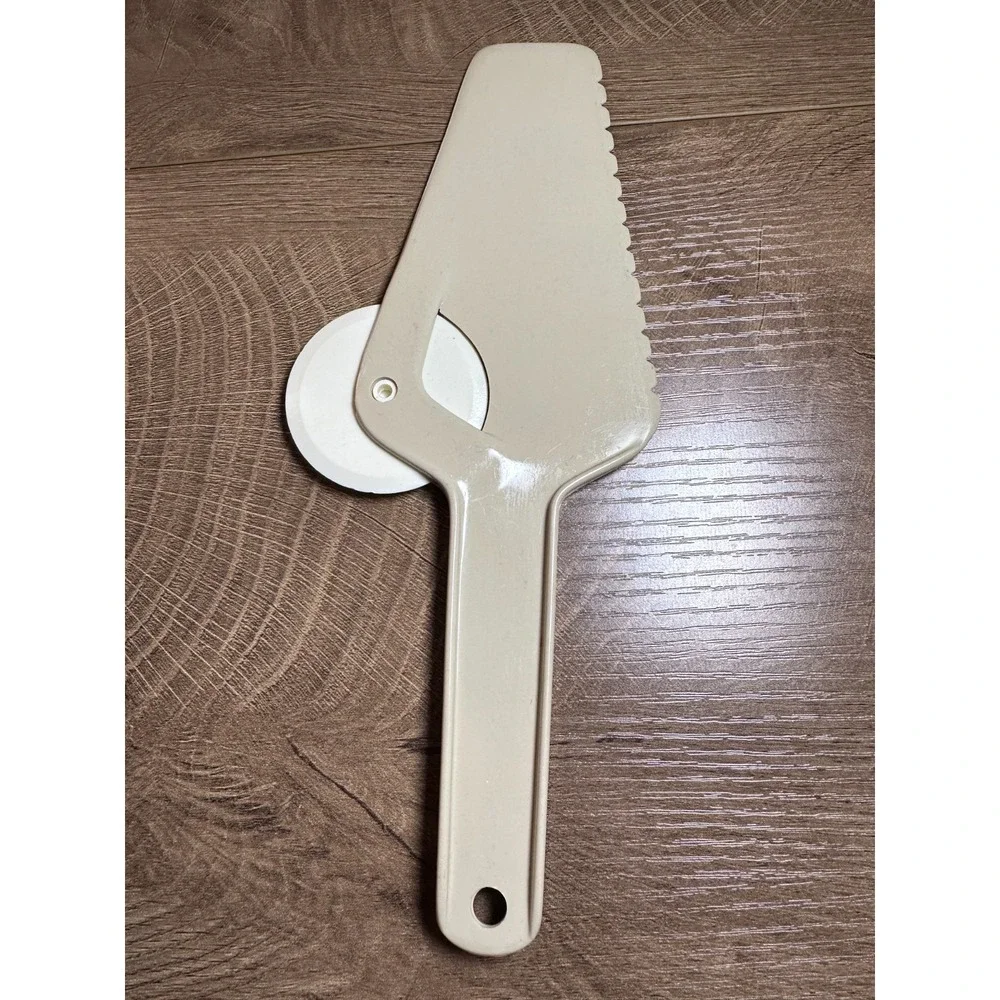 Vintage Ensar Corp Plastic Pizza Cutter‎ & Server Spatula